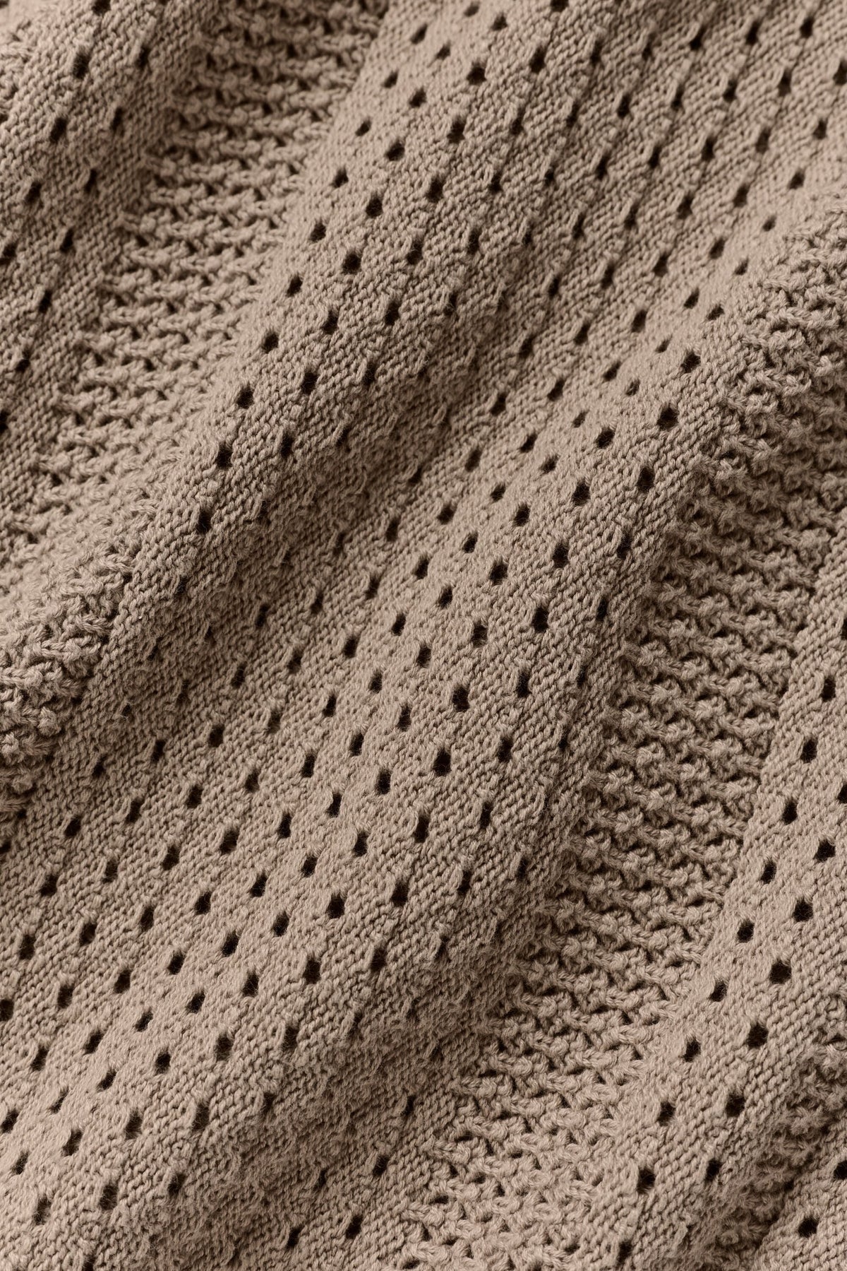 Coastline Knit Short Sleeve Polo - Gravel