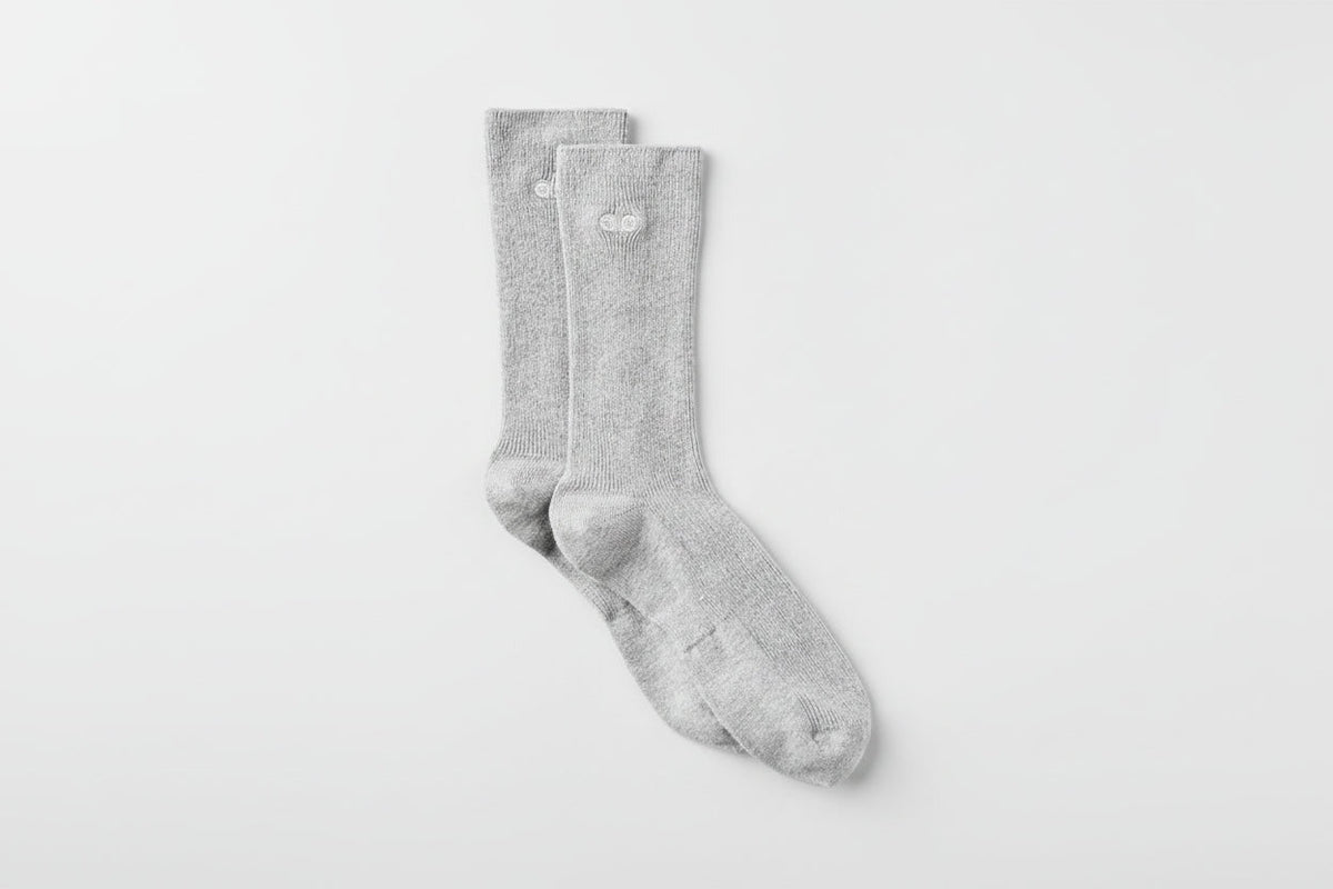Unisex Half-Crew Understated Sock - Athletic Heather Grey