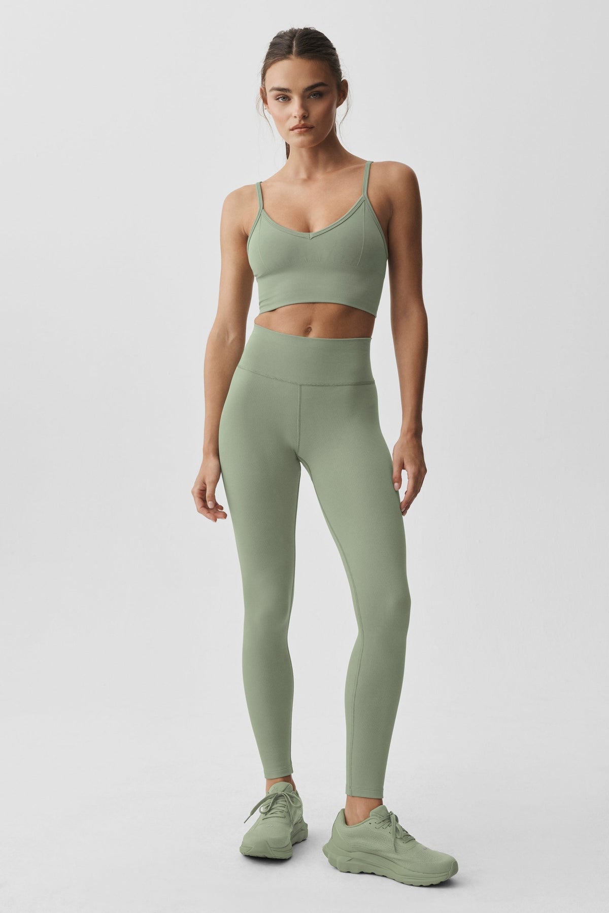 Seamless Modal Ribbed Delight Bralette - Dune Grass