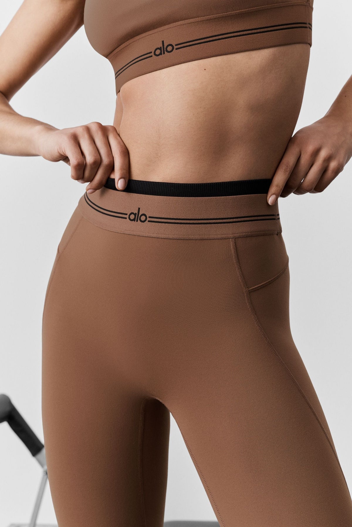 Airbrush High-Waist 7/8 Better Together Legging - Sun Kissed Brown/Black