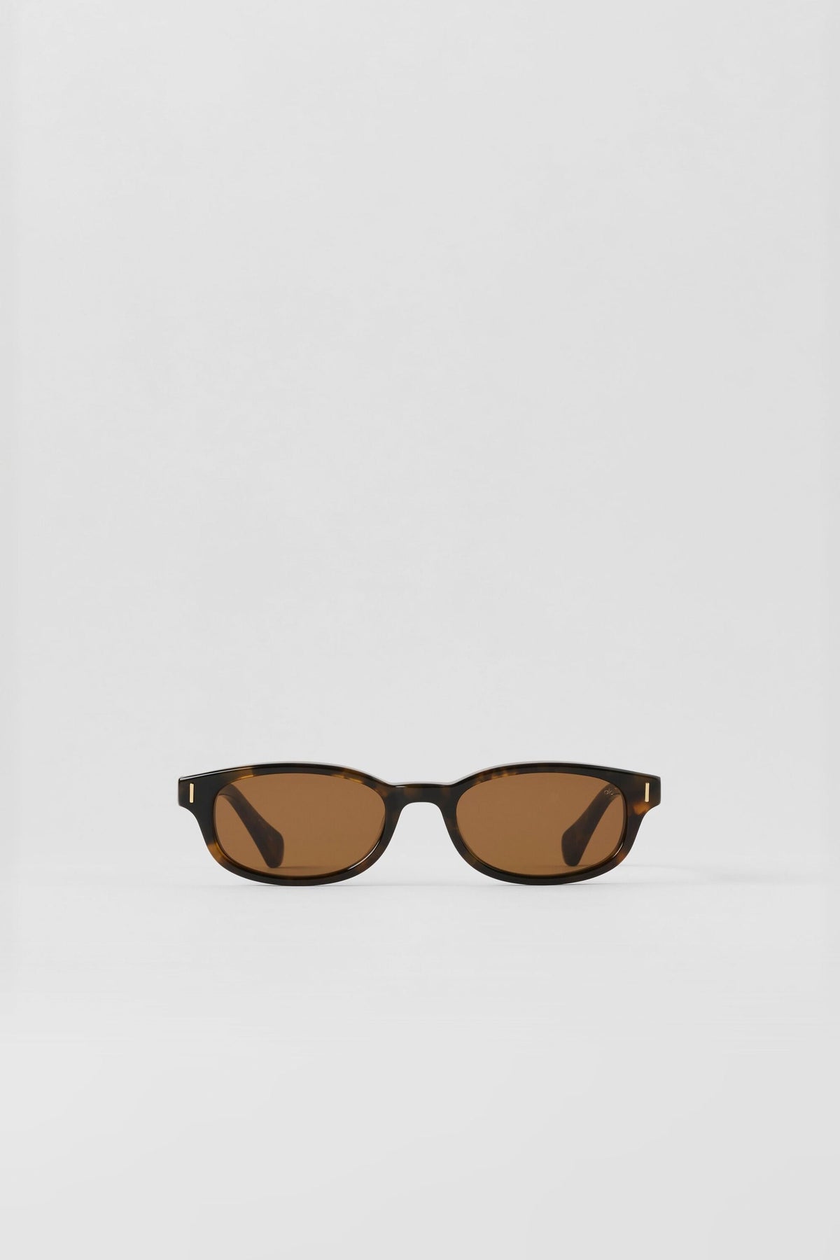 ALO Skinny Oval Sunglasses - Tortoise