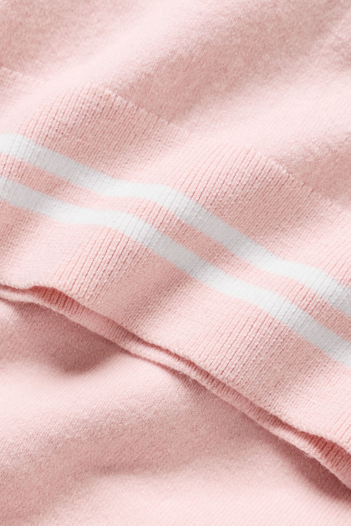 Cotton Cashmere My Serve Short Sleeve - Sundrenched Pink/White