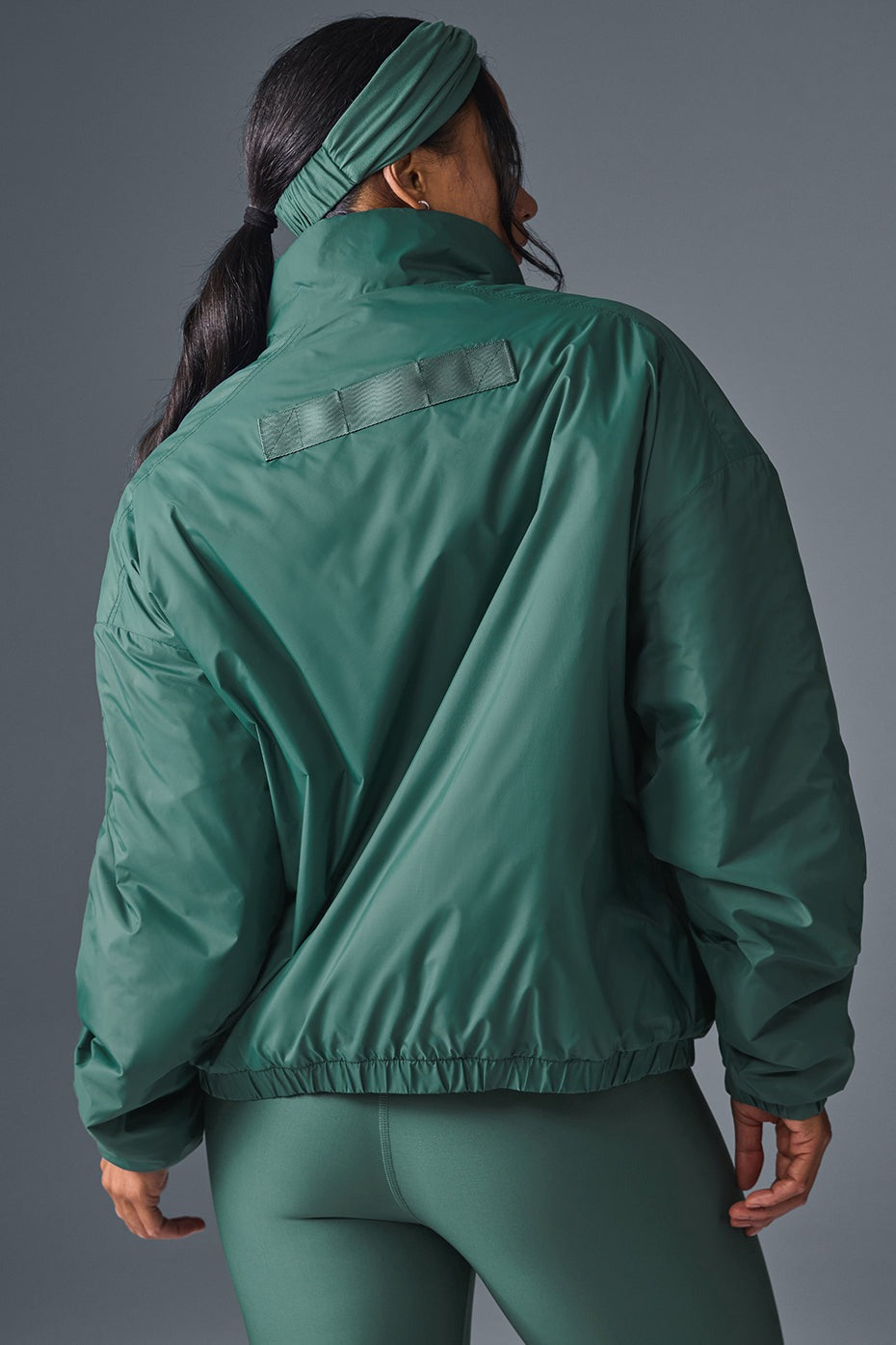 Latitude Light Weight 1/2 Zip Pullover Jacket - Winter Ivy