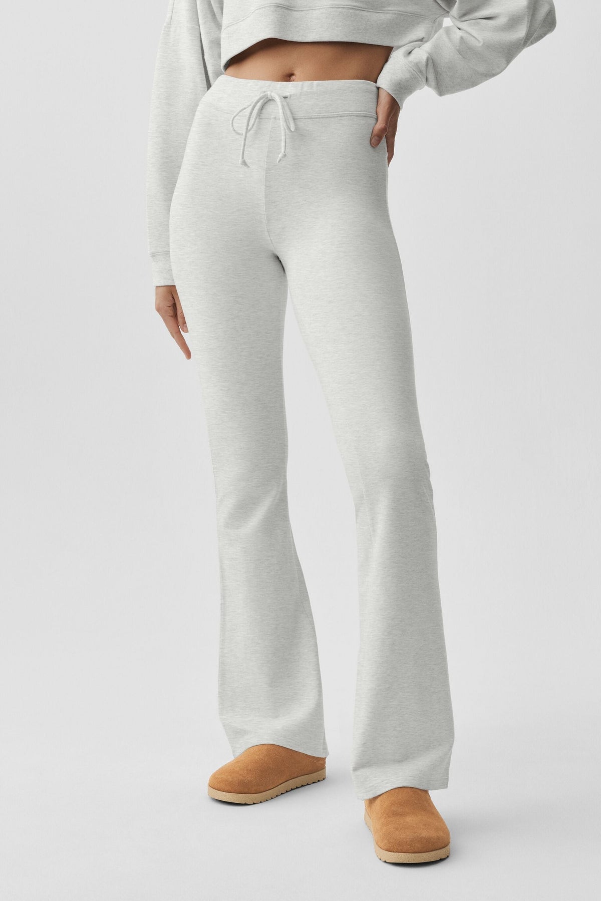 Sway Bootcut Sweatpant - White Heather