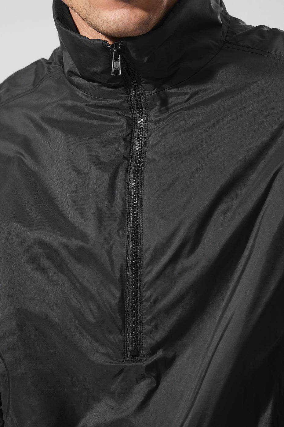Latitude Light Weight 1/2 Zip Pullover Jacket - Black