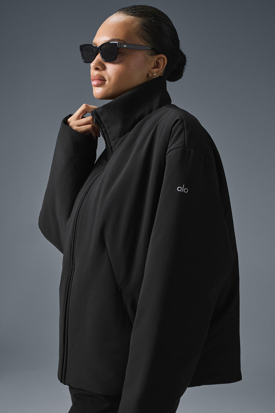 Stretch Woven Notable Jacket - Black