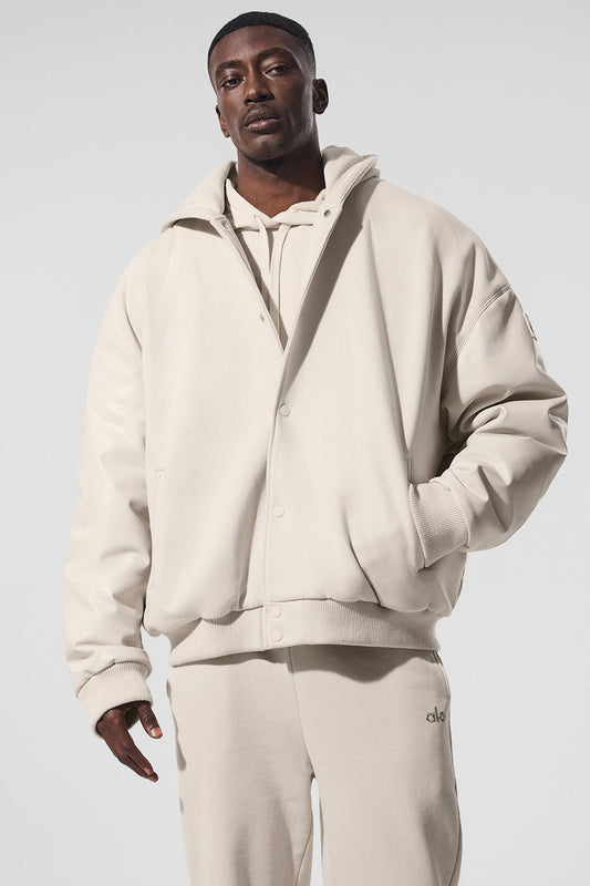 Select Hooded Bomber Jacket - Bone